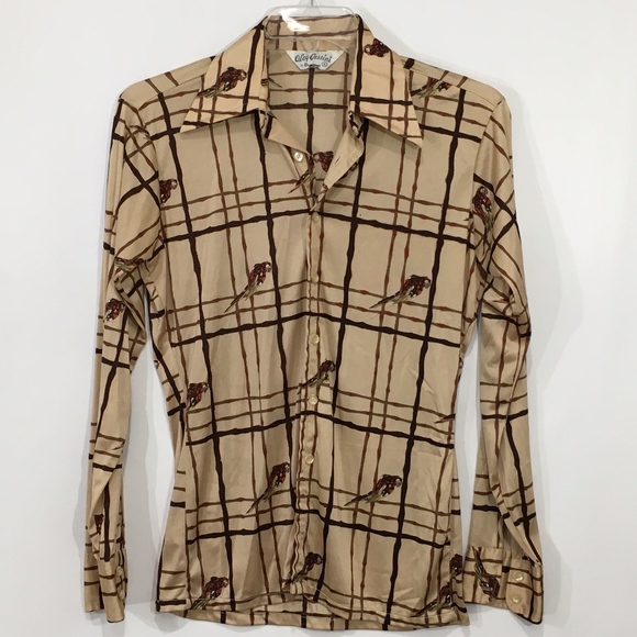 Vintage Other - Vintage Burma Oleg Cassini Men's Silky Shirt